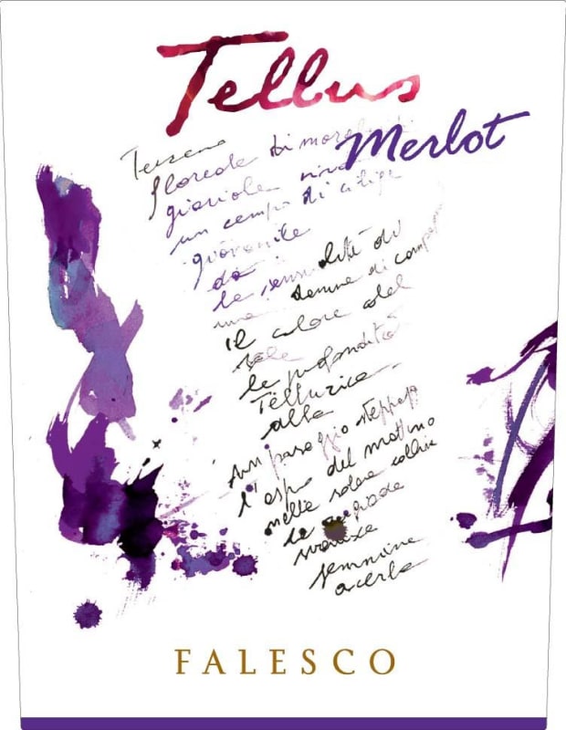 Falesco Tellus Merlot 2014 Front Label
