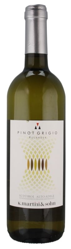 K. Martini & Sohn Pinot Grigio 2015 Front Bottle Shot