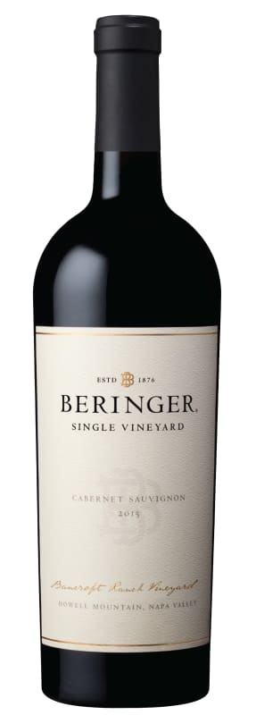 Beringer Bancroft Ranch Cabernet Sauvignon 2015 Front Bottle Shot