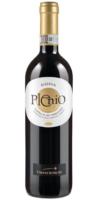 Umani Ronchi Plenio Verdicchio dei Castelli di Jesi Classico Riserva 2016 Front Bottle Shot