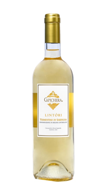 Capichera Lintori Vermentino 2017 Front Bottle Shot