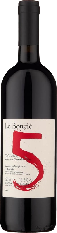 Podere Le Boncie Cinque Toscana Rosso 2022 Front Bottle Shot