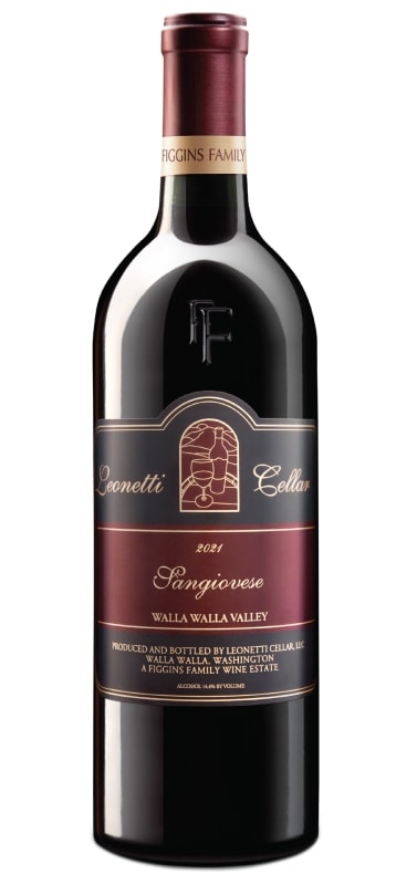 Leonetti Walla Walla Valley Sangiovese 2021 Front Bottle Shot