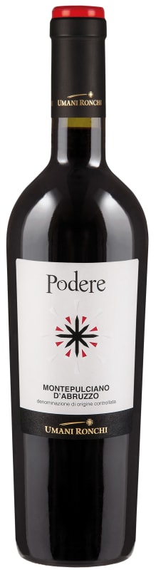 Umani Ronchi Podere Montepulciano d'Abruzzo 2016 Front Bottle Shot