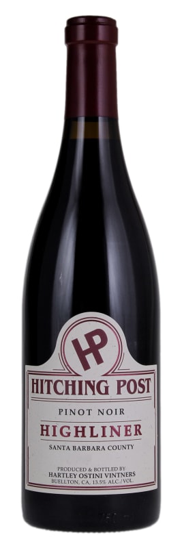 Hitching Post Highliner Pinot Noir 2018 Front Bottle Shot
