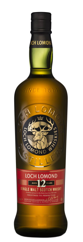 Loch Lomond 12 Year Single Malt Scotch Whisky Front Bottle Shot