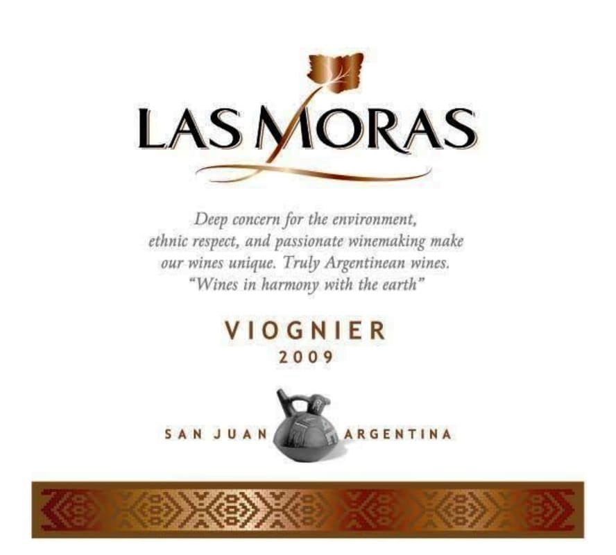 Finca Las Moras Viognier 2009 Front Label