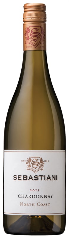 Sebastiani North Coast Chardonnay 2015 Front Bottle Shot