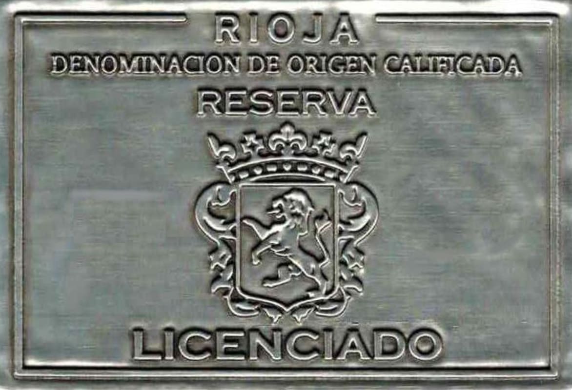 Licenciado Rioja Reserva Tempranillo 2003 Front Label