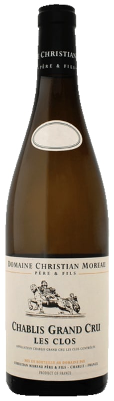 Christian Moreau Chablis Les Clos Grand Cru 2023 Front Bottle Shot