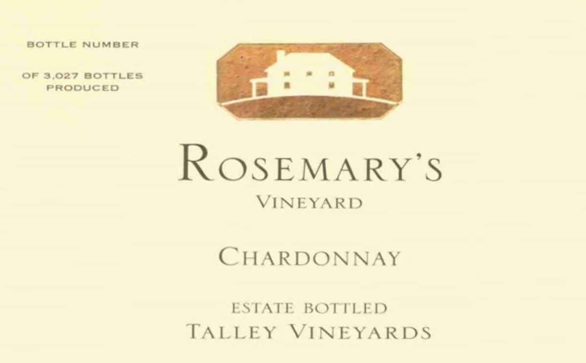 Talley Rosemary's Vineyard Chardonnay 2004 Front Label