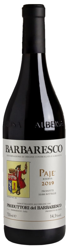 Produttori del Barbaresco Barbaresco Paje Riserva 2019 Front Bottle Shot