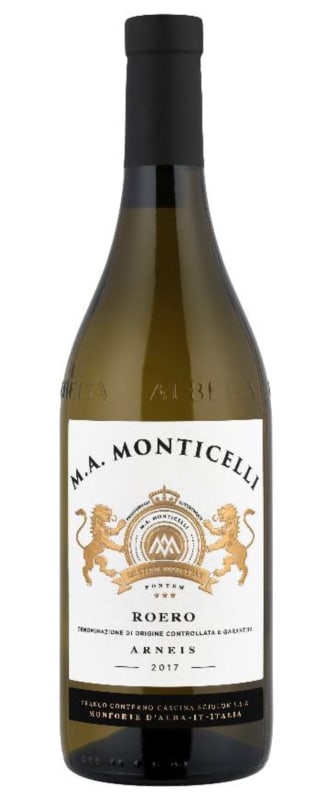 M.A. Monticelli Arneis 2017 Front Bottle Shot