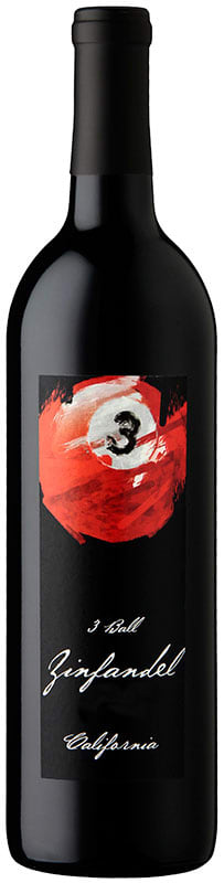 3 Ball Zinfandel 2016 Front Bottle Shot