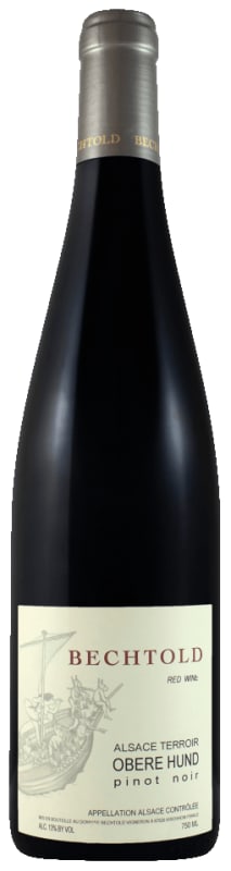 Domaine Bechtold Obere Hund Pinot Noir 2021 Front Bottle Shot