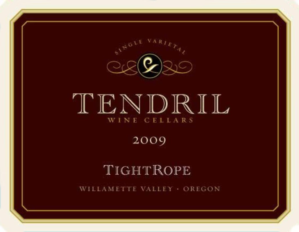 Tendril Tight Rope Pinot Noir 2009 Front Label