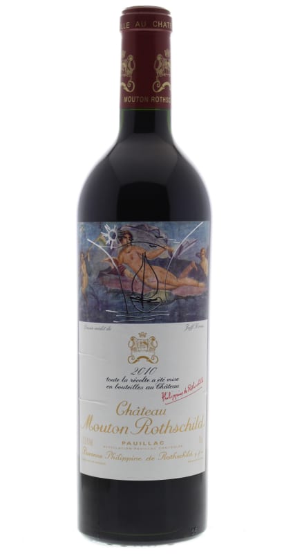 Chateau Mouton Rothschild 2010 Front Bottle Shot