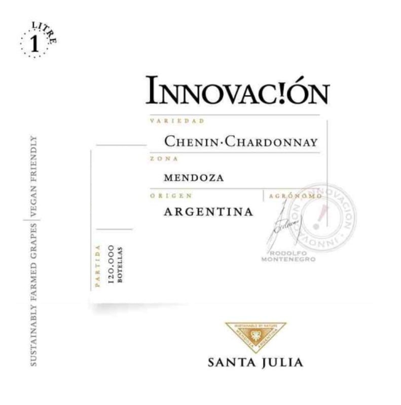Santa Julia Innovacion Chenin Chardonnay 2015 Front Label