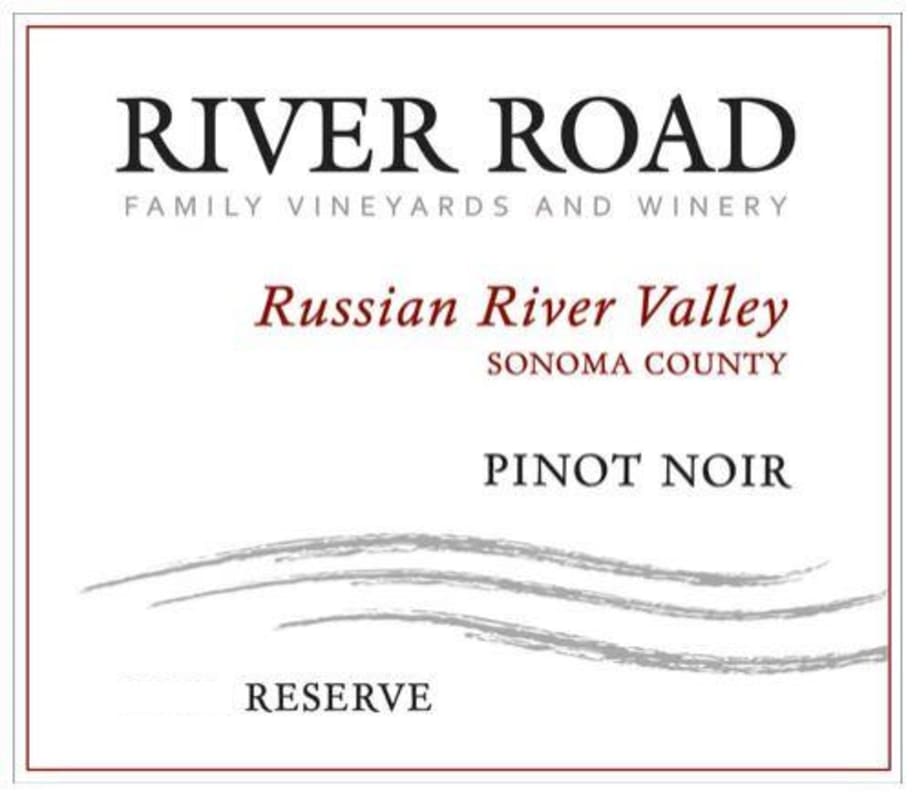 River Road Vineyards Reserve Pinot Noir 2018 Front Label