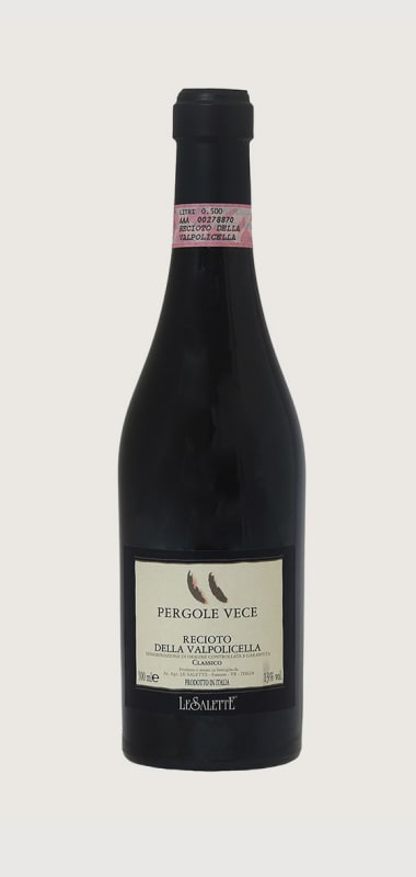 Le Salette Amarone della Valpolicella Pergole Vece Recioto (500ML) 2015 Front Bottle Shot