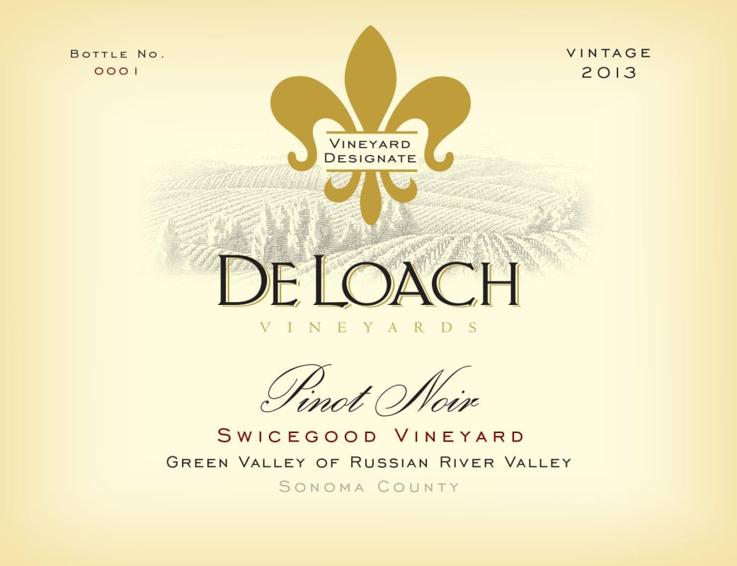 DeLoach Swicegood Vineyard Pinot Noir 2013 Front Label