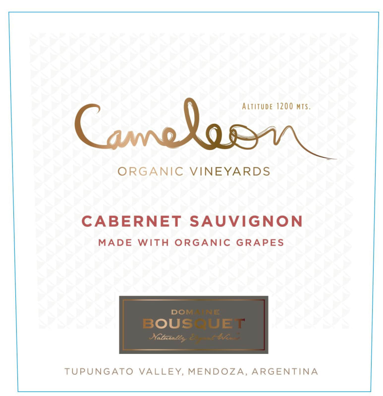 Domaine Bousquet Cameleon Organic Cabernet Sauvignon 2019 Front Label
