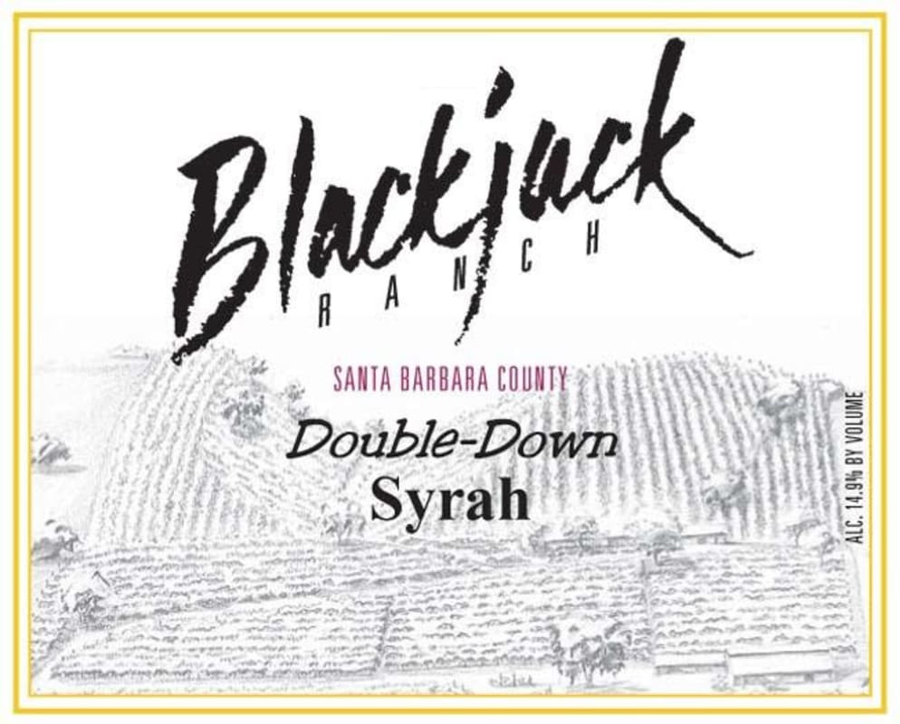 Blackjack Ranch Double-Down Syrah 2010 Front Label