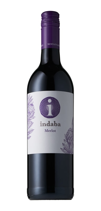 Indaba Merlot 2022 Front Bottle Shot
