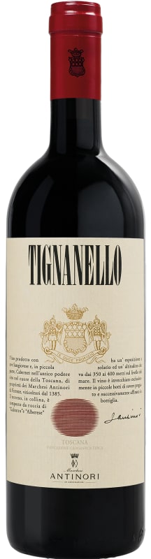 Marchesi Antinori Tignanello 2001 Front Bottle Shot