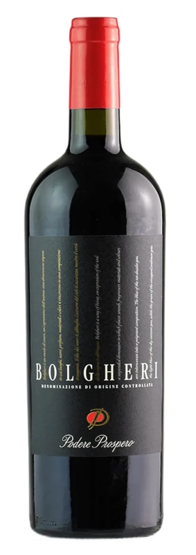 Podere Prospero Bolgheri Rosso 2016 Front Bottle Shot