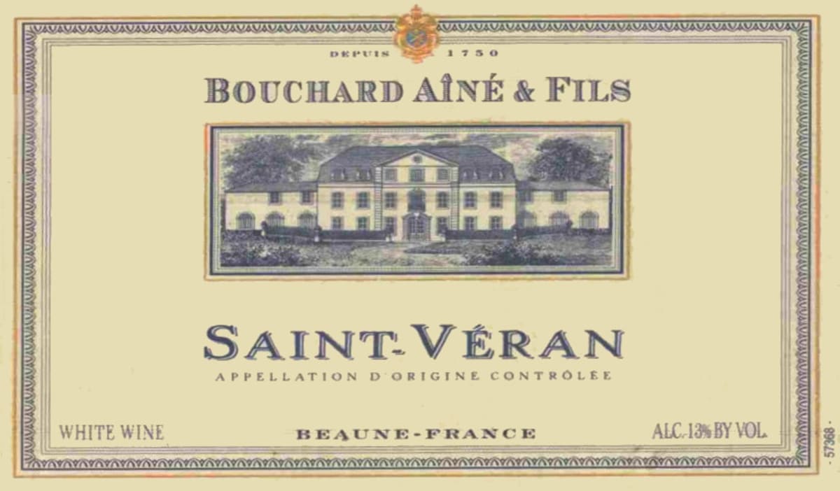 Bouchard Aine & Fils Saint Veran Blanc 2009 Front Label