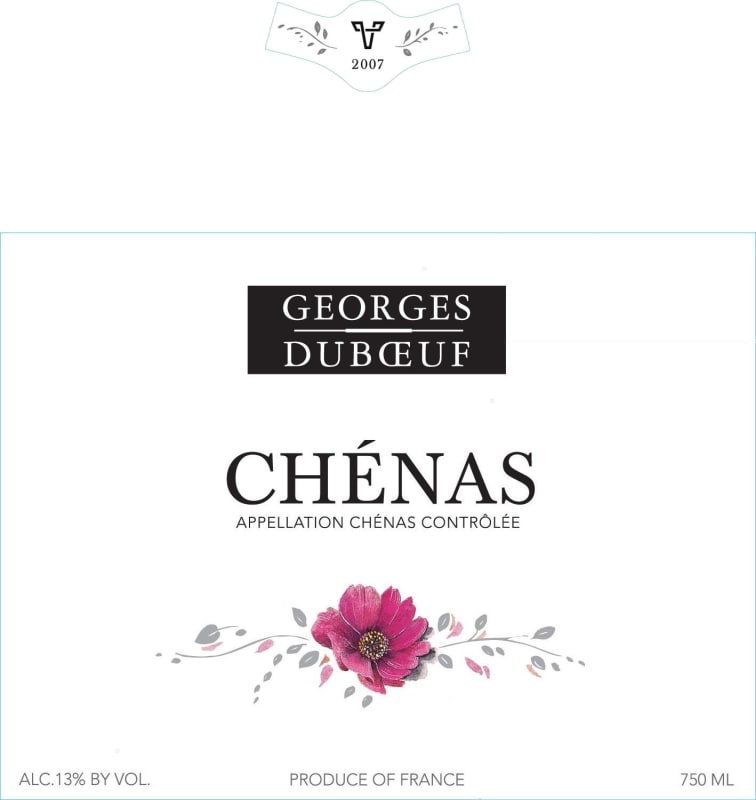 Duboeuf Beaujolais Chenas 2007 Front Label
