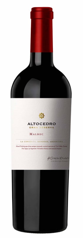 Altocedro Gran Reserve Malbec 2017 Front Bottle Shot