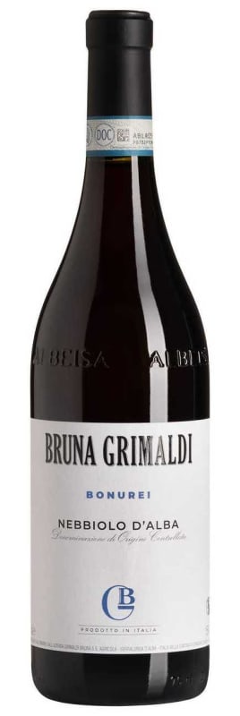 Bruna Grimaldi Nebbiolo d'Alba 2024 Front Bottle Shot