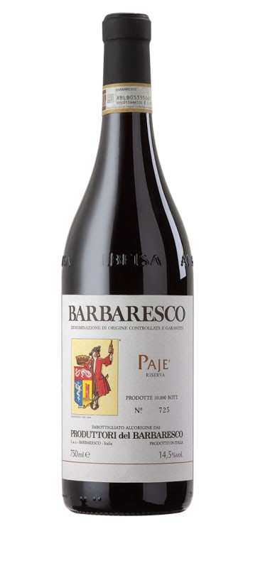Produttori del Barbaresco Barbaresco Paje Riserva 2017 Front Bottle Shot