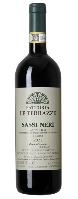 Le Terrazze Conero Riserva Sassi Neri 2021 Front Bottle Shot