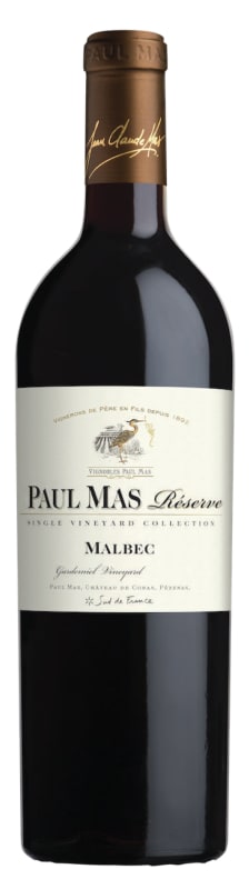 Paul Mas Reserve Malbec 2023 Front Bottle Shot