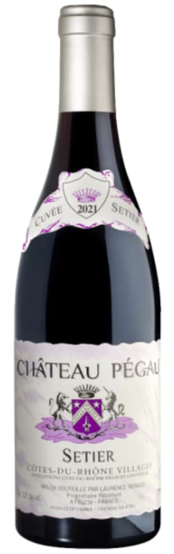 Domaine Pegau Chateau Pegau Cotes du Rhone Villages Cuvee Setier 2021 Front Bottle Shot