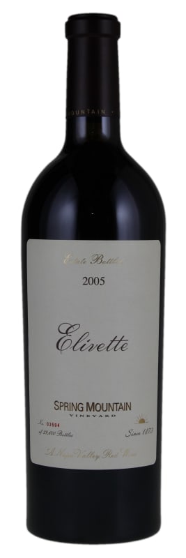 Spring Mountain Vineyard Elivette (375ML half-bottle) 2005 Front Bottle Shot