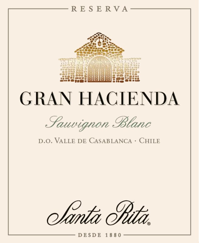 Santa Rita Gran Hacienda Reserva Sauvignon Blanc 2016 Front Label