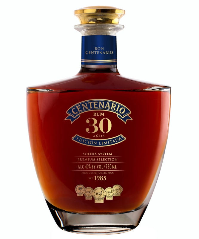 Ron Centenario 30 Year Edicion Limitada Rum Front Bottle Shot