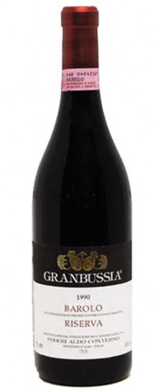 Aldo Conterno Barolo Granbussia Riserva 1990 Front Bottle Shot