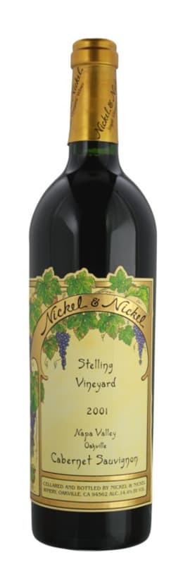 Nickel & Nickel Stelling Vineyard Cabernet Sauvignon 2001 Front Bottle Shot