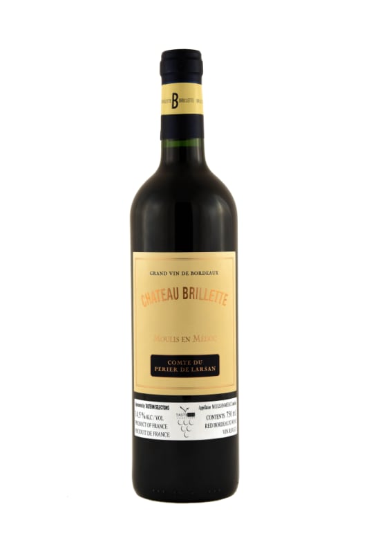 Chateau Brillette 2015 Front Bottle Shot