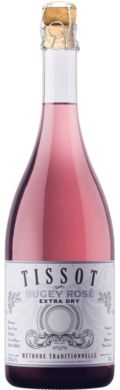 Domaine Thierry Tissot Bugey Rose Extra Dry 2022 Front Bottle Shot