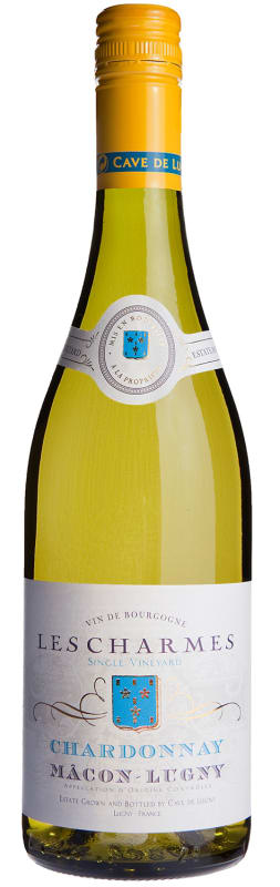 Cave de Lugny Macon-Lugny Les Charmes Chardonnay 2023 Front Bottle Shot
