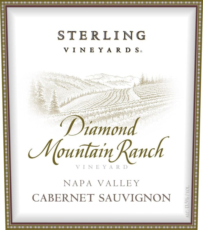 Sterling Diamond Mountain Ranch Cabernet Sauvignon 2004 Front Label
