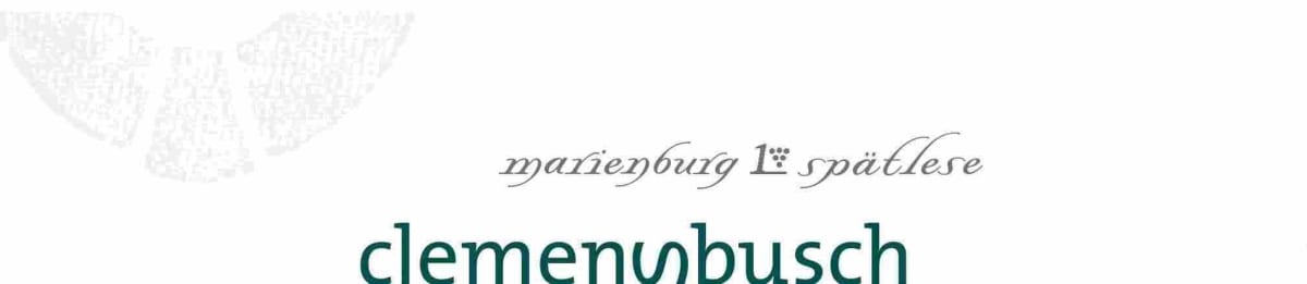 Clemens Busch Riesling Marienburg Spatlese 2018 Front Label
