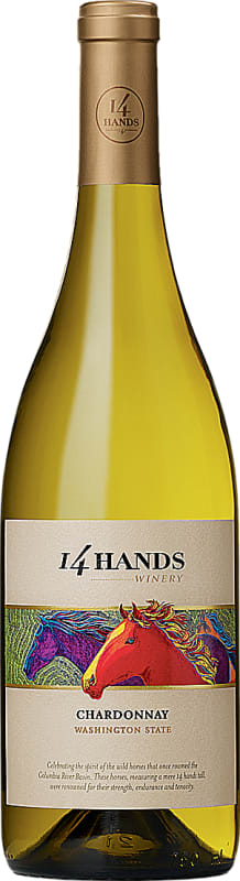 14 Hands Chardonnay 2015 Front Bottle Shot