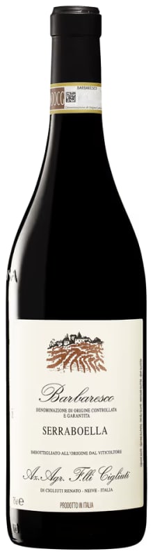 Cigliuti Barbaresco Serraboella 2022 Front Bottle Shot
